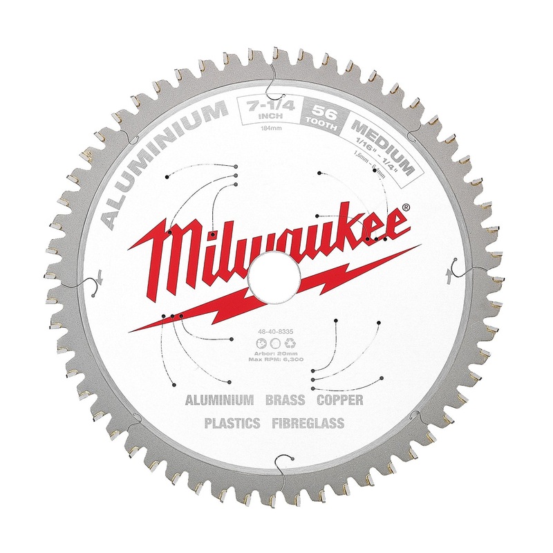 Milwaukee 184mm (7-1/4) 56T Aluminium Circular Saw Blade 48408335
