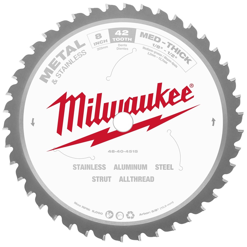 Milwaukee 203mm (8) 42T General Purpose Metal Blade 48404515