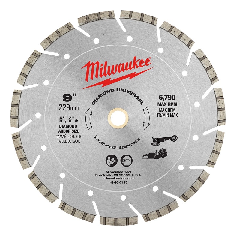 Milwaukee 230mm (9) Universal Diamond Segmented Blade 49947125