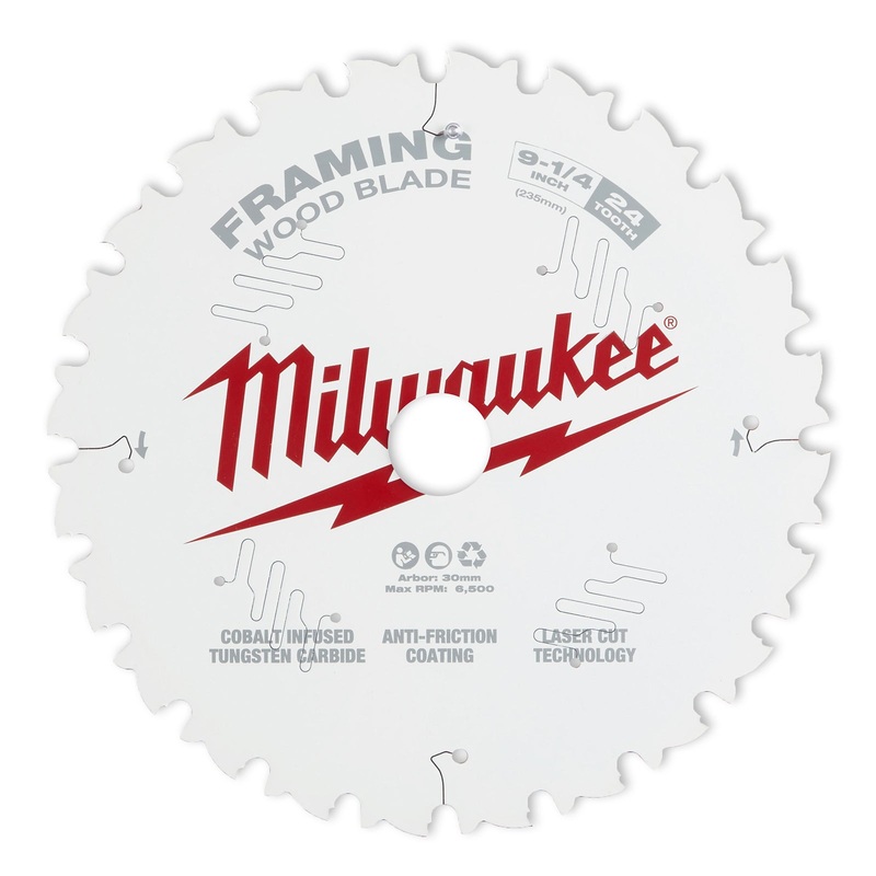 Milwaukee 235mm (9 1/4) Framing 24T Circular Saw Blade 48408924