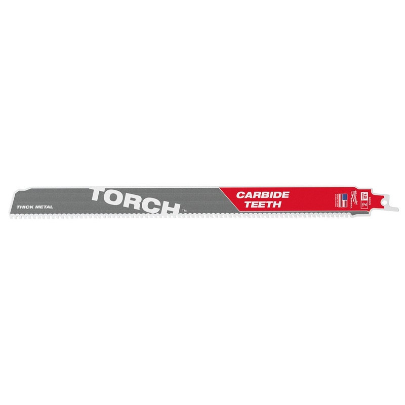 Milwaukee 300mm The Torch with Carbide Teeth Metal Demolition SAWZALL Blade 48005203