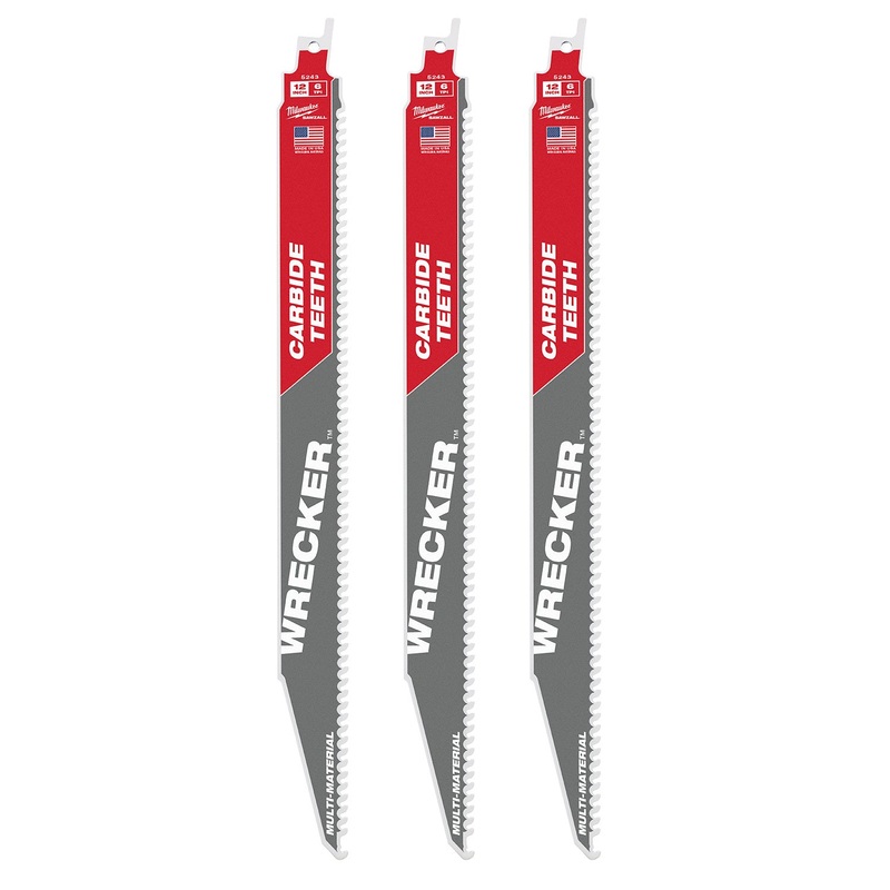 Milwaukee 300mm The WRECKER with Carbide Teeth 3Pk 48005343