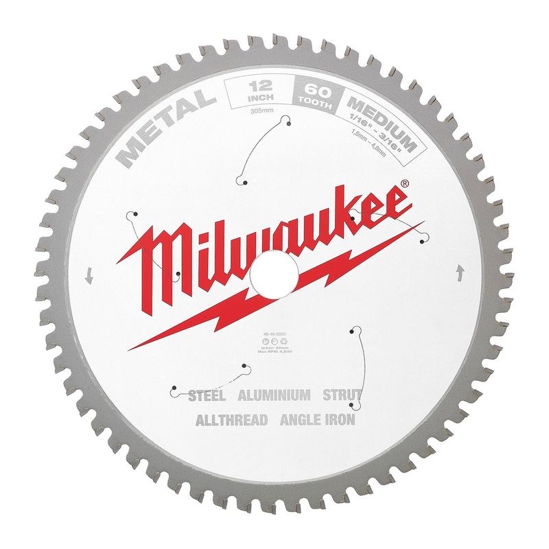 Milwaukee 305mm (12) 60T Medium Metal Circular Saw Blade 48408265