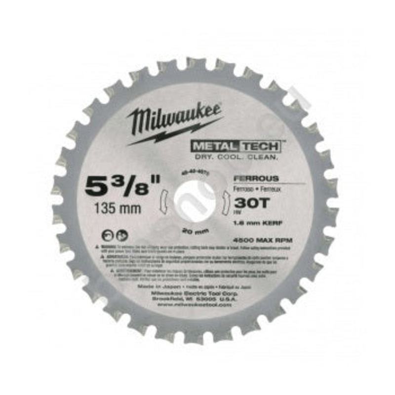 Milwaukee 5-3/8 30T Metal Saw Blade (for HD18MS) 48404070