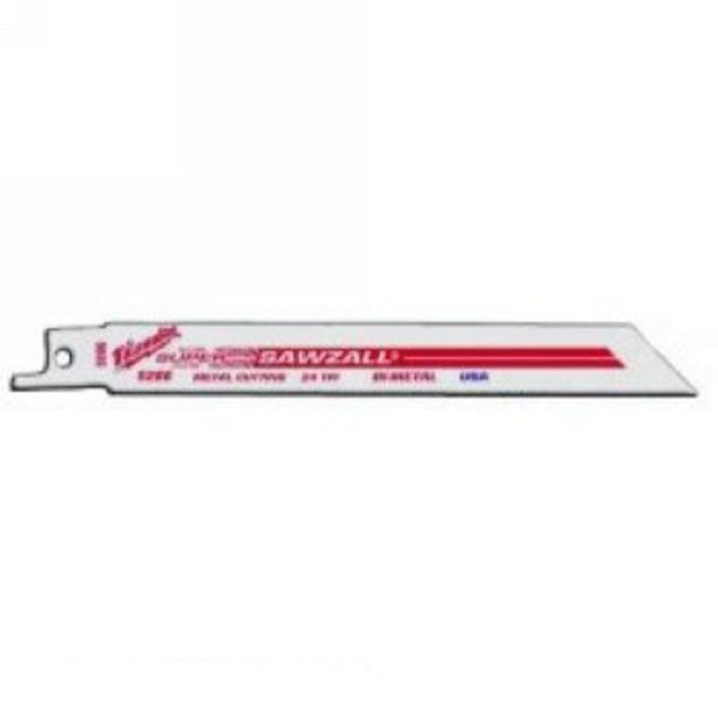 Milwaukee 5 Piece 150mm Bi-Metal Sawzall Blades 48005186