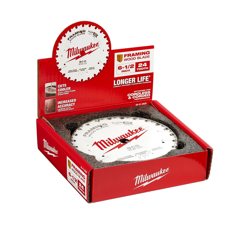 Milwaukee 6-1/2 165mm 24T Framing Blade – 10 pack 48418620