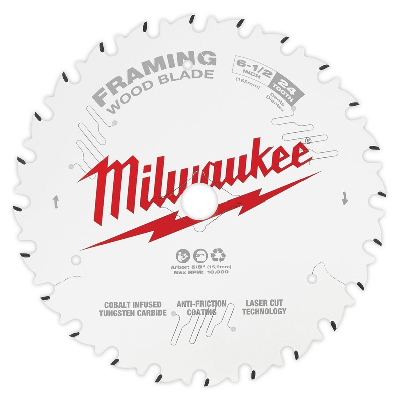 Milwaukee 6-1/2 165mm 24T Framing Blade 48408620