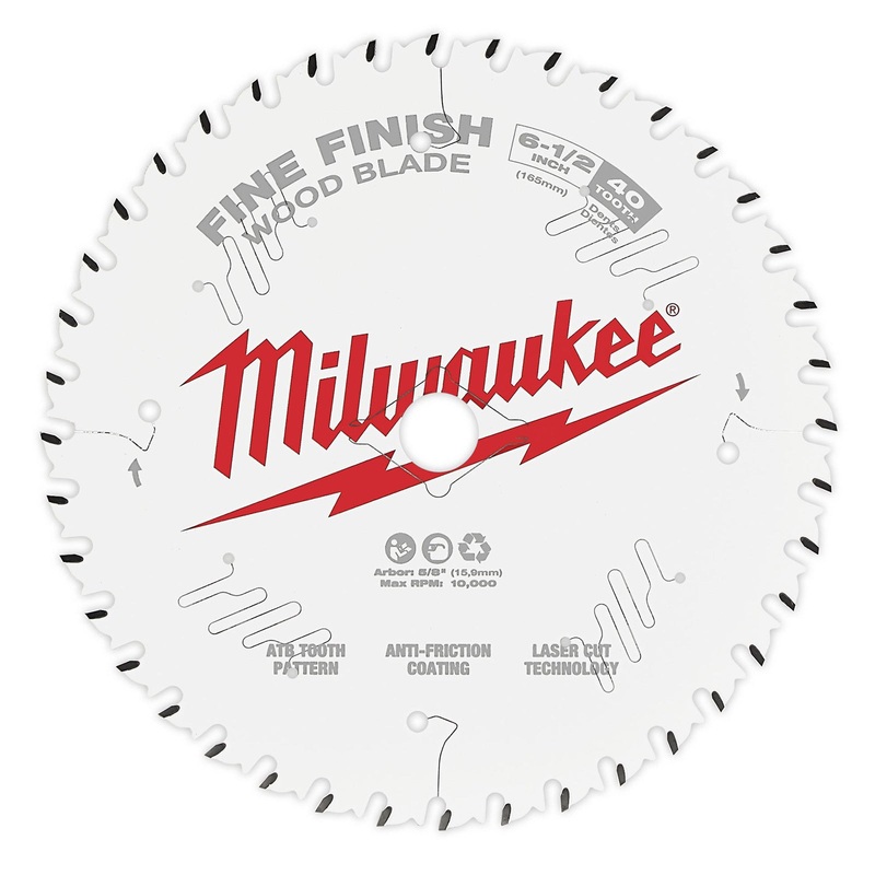 Milwaukee 6-1/2 165mm 40T Fine Finish Blade 48408622