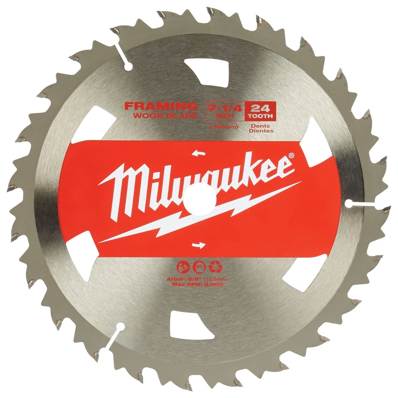 Milwaukee 7-1/4 184mm 24T Basic Framing Blade 48418710
