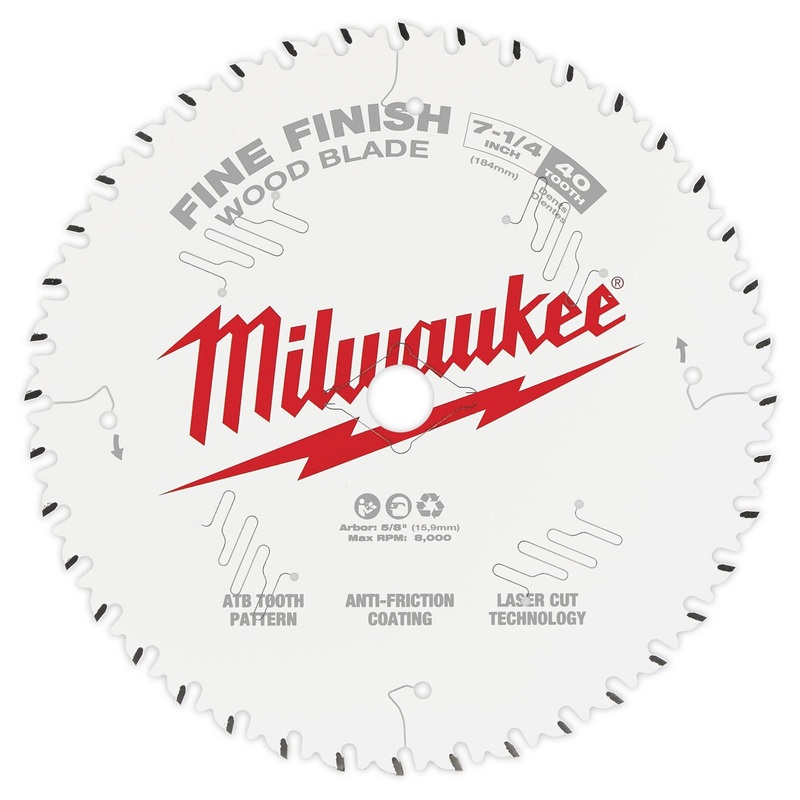 Milwaukee 7-1/4 184mm 40T Fine Finish Blade 48408726