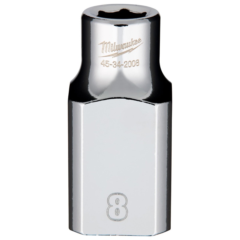 Milwaukee 8mm 1/2 Drive Socket Metric Standard 45342008