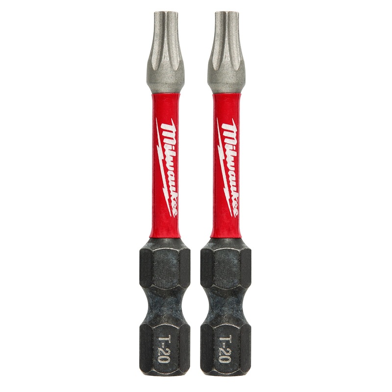 Milwaukee Torx T20 50mm (2) SHOCKWAVE Power Bit 2Pk 48324984
