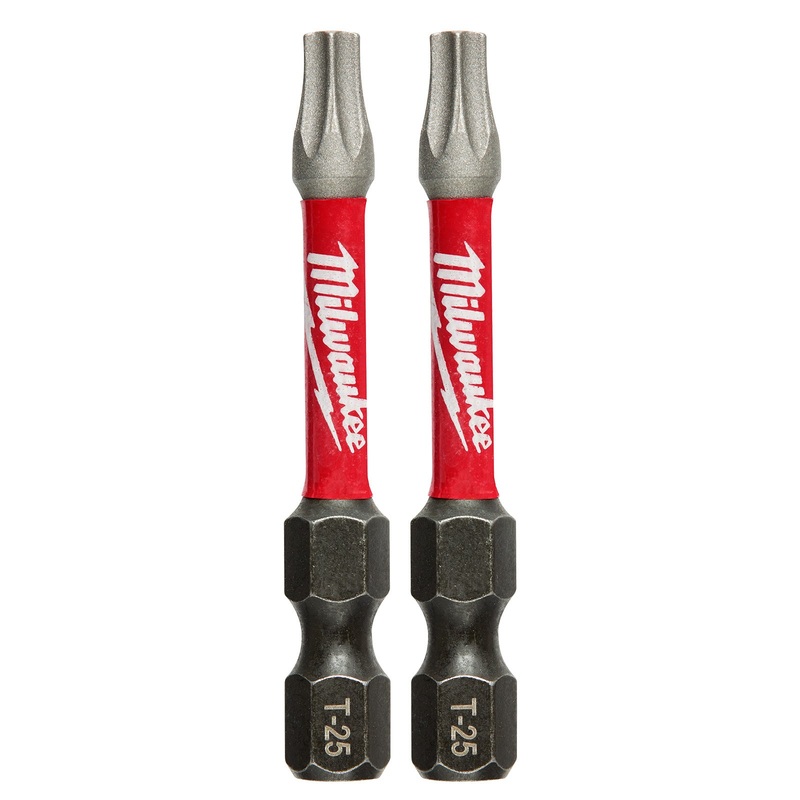 Milwaukee Torx T25 50mm (2) SHOCKWAVE Power Bit 2Pk 48324985