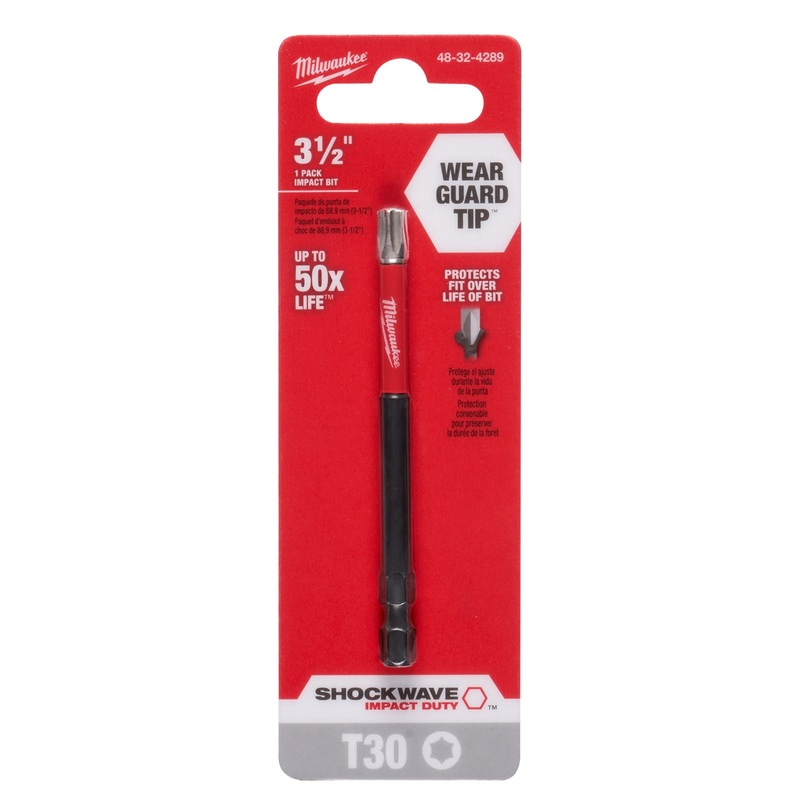 Milwaukee Torx T30 89mm (3.5) SHOCKWAVE Power Bit 48324289