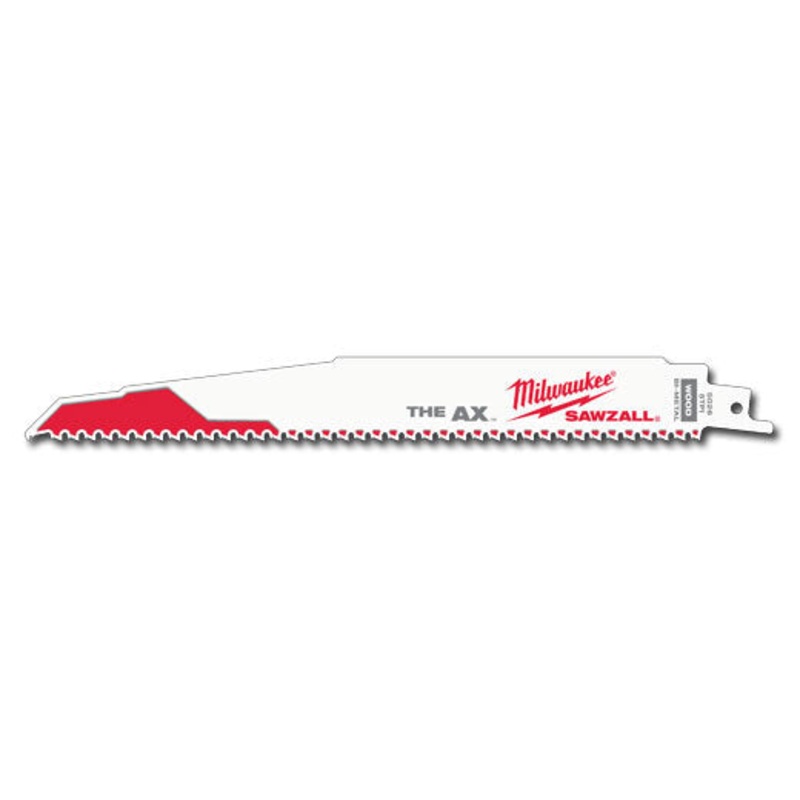 Milwaukee Wood Recip Blade The Ax 230mm 5tpi 25 Pack Sawzall Blade 48008026
