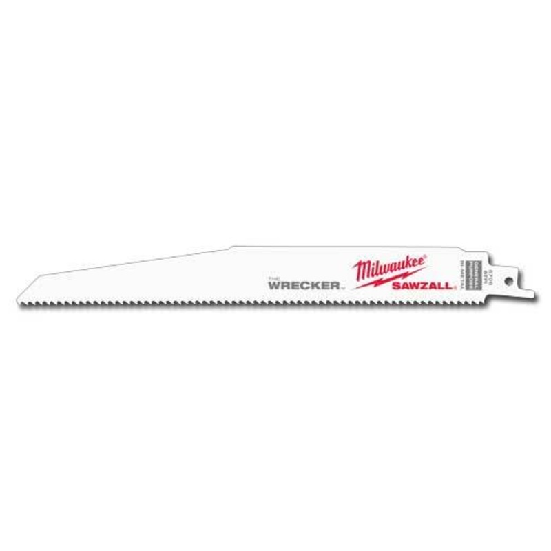 Milwaukee Wrecker General Recip Blade 230mm 8tpi 25 Pack Sawzall Blade 48008706