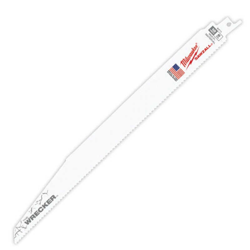 Milwaukee Wrecker General Recip Blade 300mm 8tpi 5 Pack Sawzall Blade 48005711
