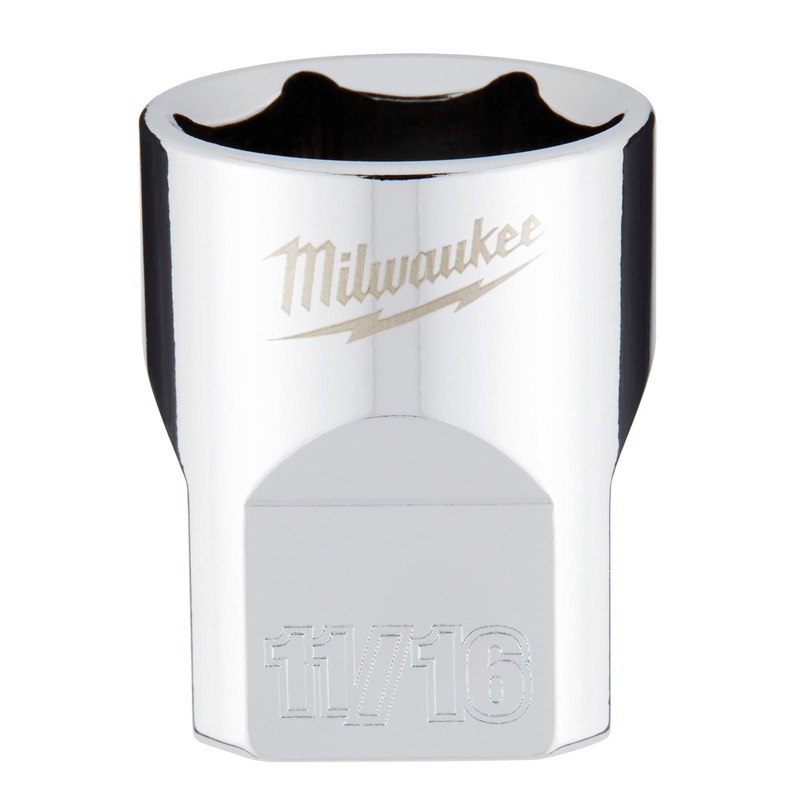 Milwaukee 11/16 SAE Standard 3/8 Drive Socket 45349067