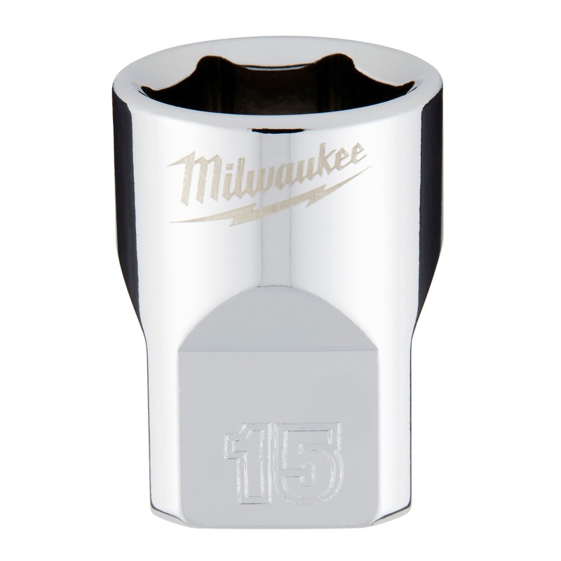 Milwaukee 15mm Metric Standard 3/8 Drive Socket 45349085