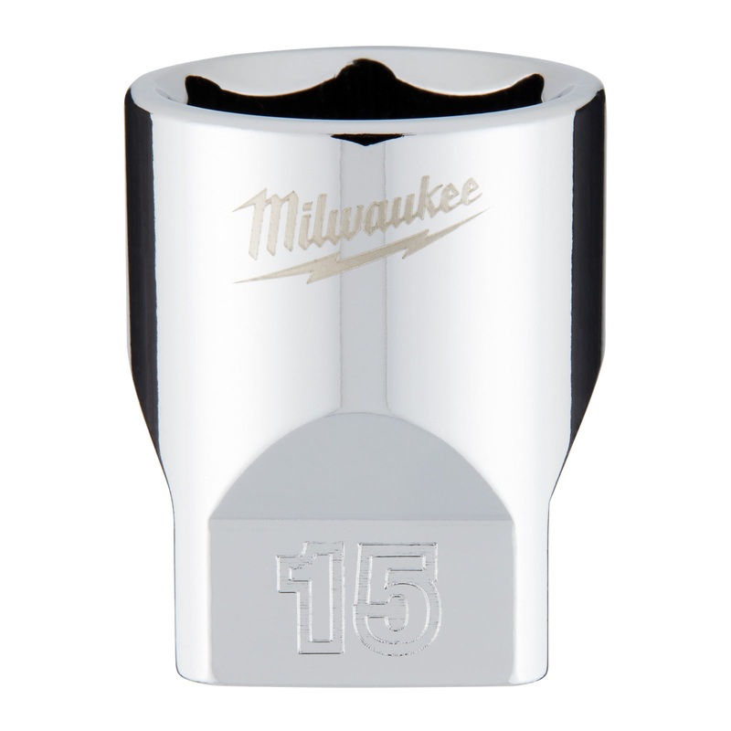 Milwaukee 15mm Standard Metric 1/4 Drive Socket 45349041