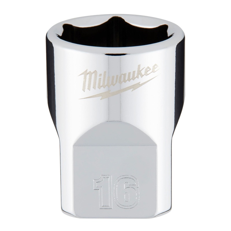 Milwaukee 16mm Metric Standard 3/8 Drive Socket 45349086