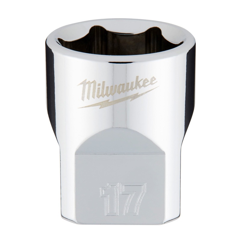 Milwaukee 17mm Metric Standard 3/8 Drive Socket 45349087
