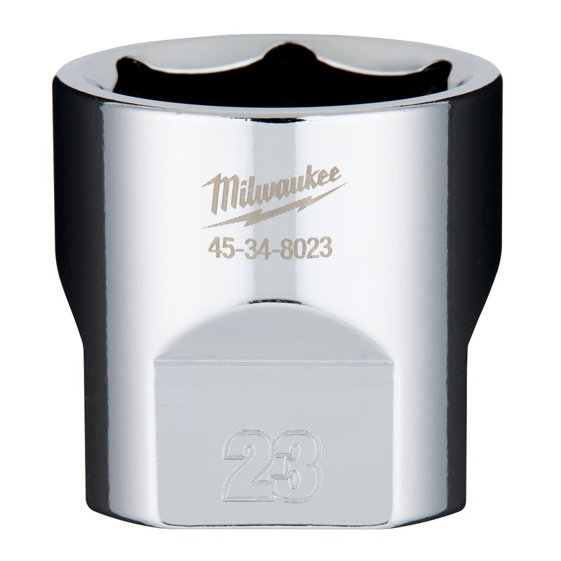 Milwaukee 23mm 3/8 Drive Socket Metric Standard 45348023