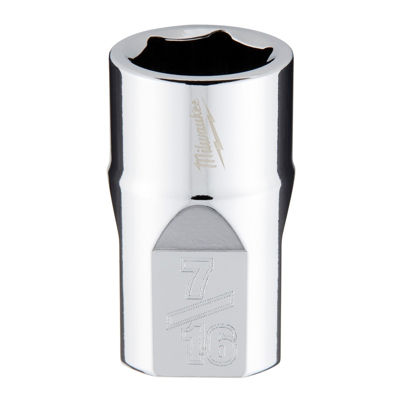 Milwaukee 7/16 SAE Standard 3/8 Drive Socket 45349063
