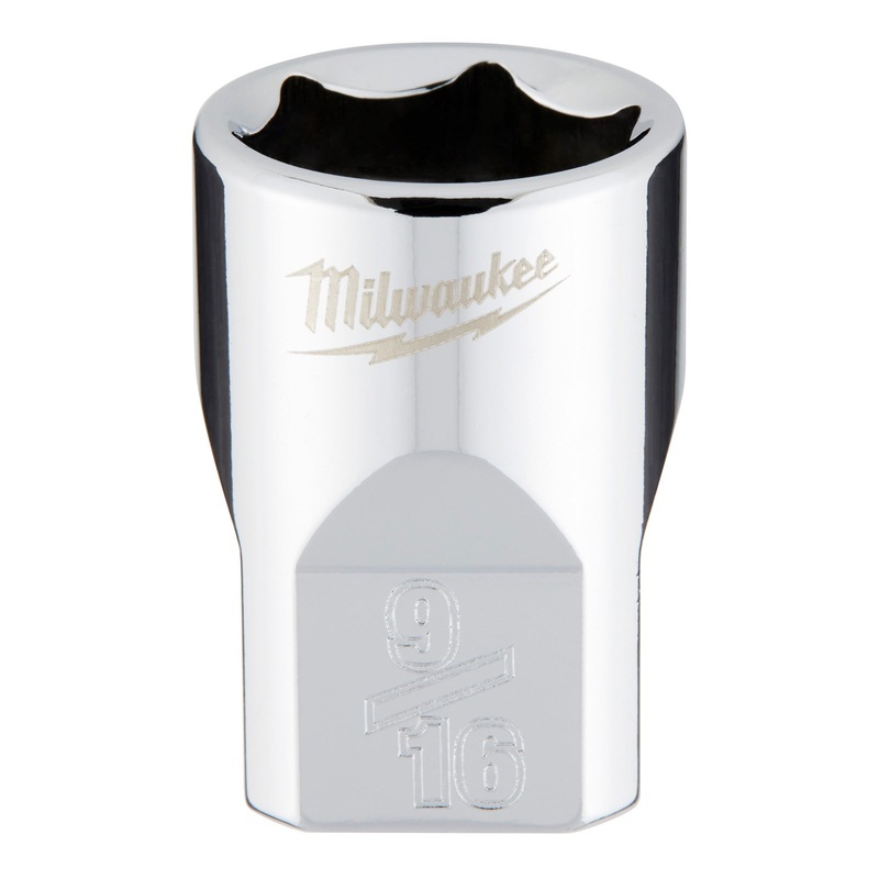Milwaukee 9/16 SAE Standard 3/8 Drive Socket 45349065