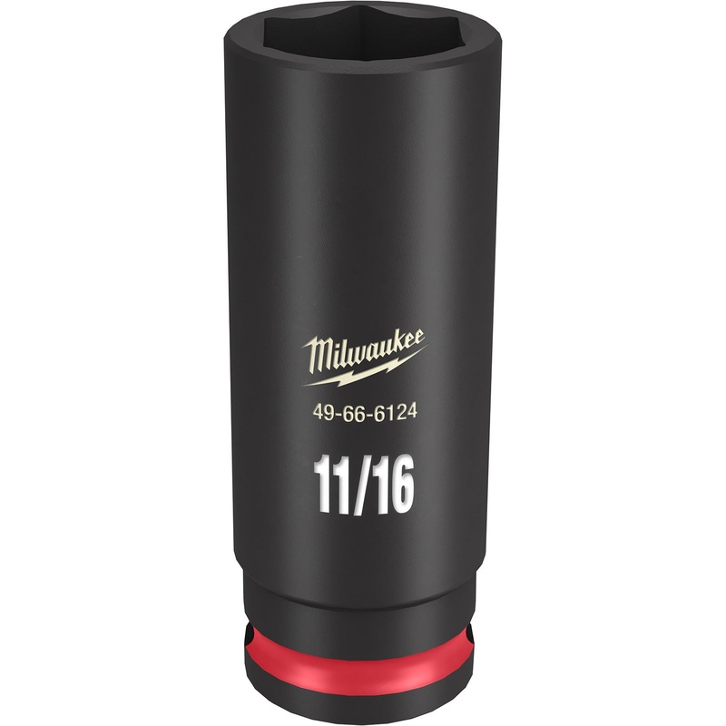 Milwaukee Shockwave 3/8 Drive 11/16 Deep 6 Point Impact Socket 49666124