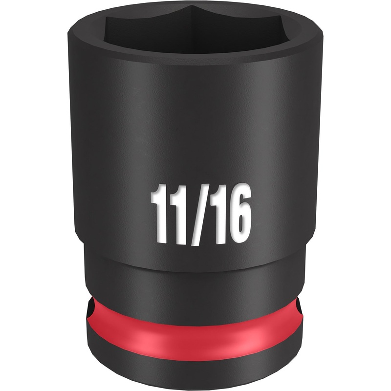 Milwaukee Shockwave 3/8 Drive 11/16 Standard 6 Point Impact Socket 49666109