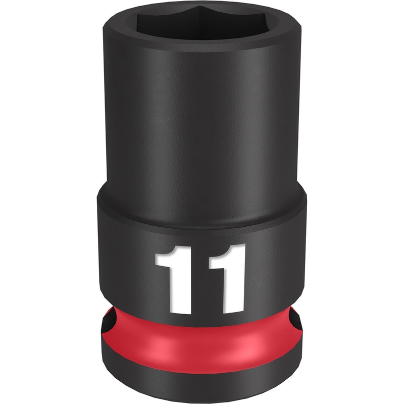 Milwaukee Shockwave 3/8 Drive 11mm Standard 6 Point Impact Socket 49666135