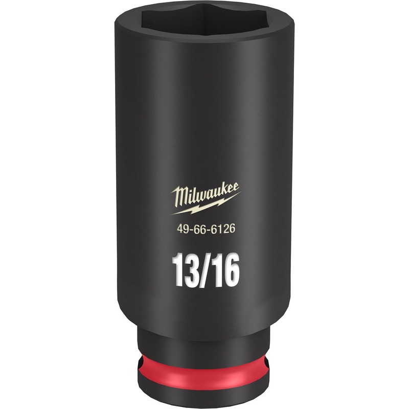 Milwaukee Shockwave 3/8 Drive 13/16 Deep 6 Point Impact Socket 49666126