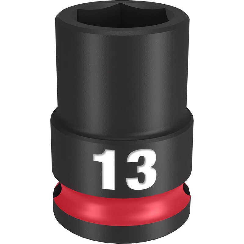 Milwaukee Shockwave 3/8 Drive 13mm Standard 6 Point Impact Socket 49666137