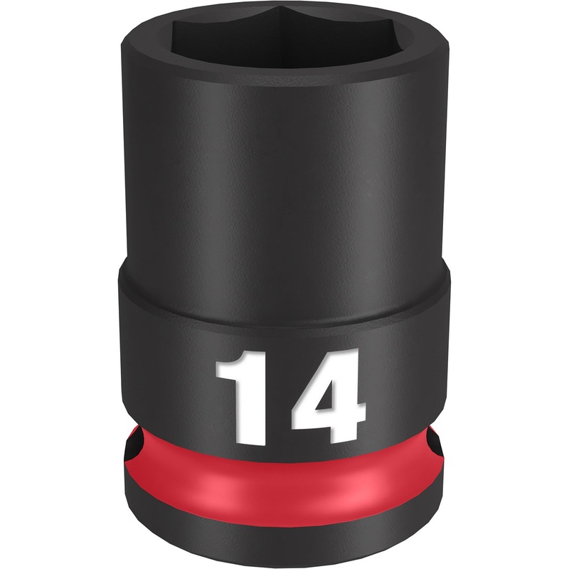 Milwaukee Shockwave 3/8 Drive 14mm Standard 6 Point Impact Socket 49666138