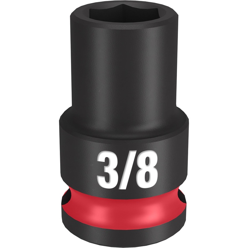 Milwaukee Shockwave 3/8 Drive 3/8 Standard 6 Point Impact Socket 49666104