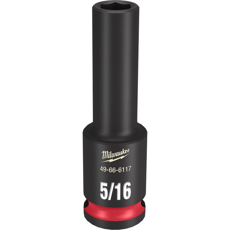 Milwaukee Shockwave 3/8 Drive 5/16 Deep 6 Point Impact Socket 49666117