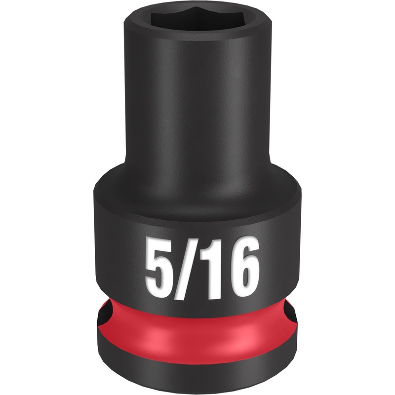 Milwaukee Shockwave 3/8 Drive 5/16 Standard 6 Point Impact Socket 49666102