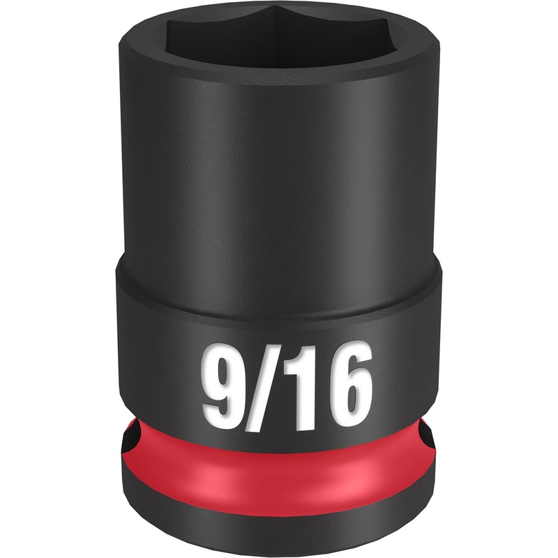 Milwaukee Shockwave 3/8 Drive 9/16 Standard 6 Point Impact Socket 49666107