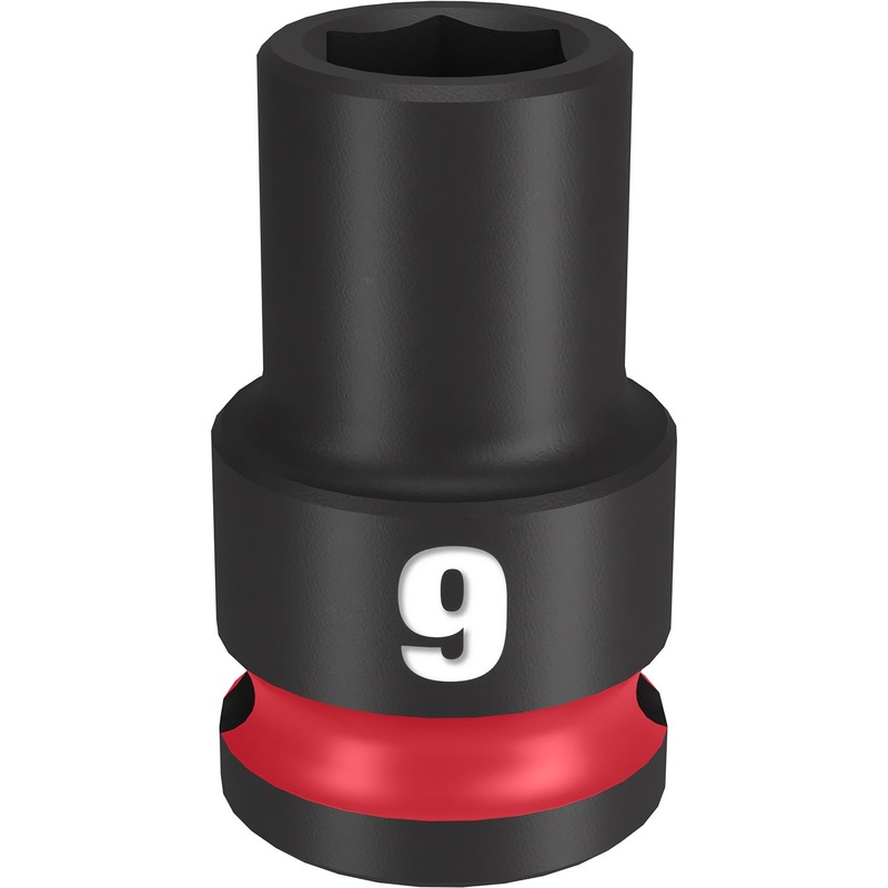 Milwaukee Shockwave 3/8 Drive 9mm Standard 6 Point Impact Socket 49666133
