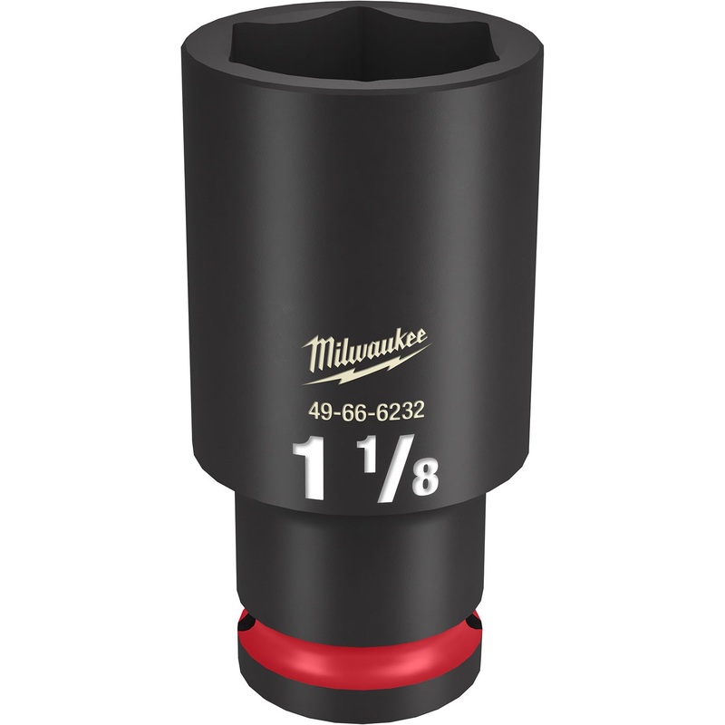 Milwaukee Shockwave 1/2 Drive 1-1/8 Deep 6 Point Impact Socket 49666232