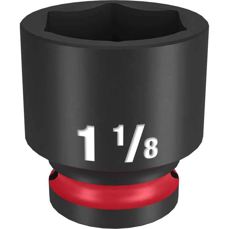 Milwaukee Shockwave 1/2 Drive 1-1/8 Standard 6 Point Impact Socket 49666212