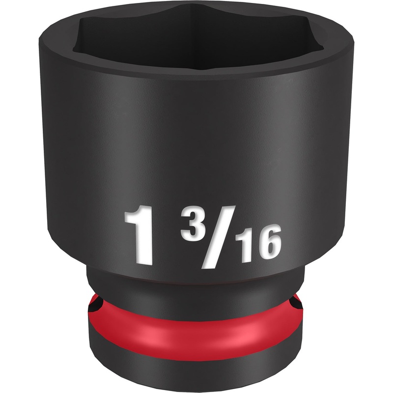 Milwaukee Shockwave 1/2 Drive 1-3/16 Standard 6 Point Impact Socket 49666213