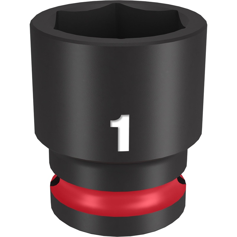 Milwaukee Shockwave 1/2 Drive 1 Standard 6 Point Impact Socket 49666210