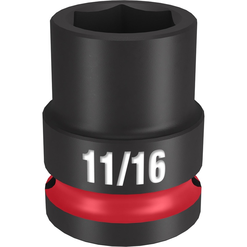 Milwaukee Shockwave 1/2 Drive 11/16 Standard 6 Point Impact Socket 49666205