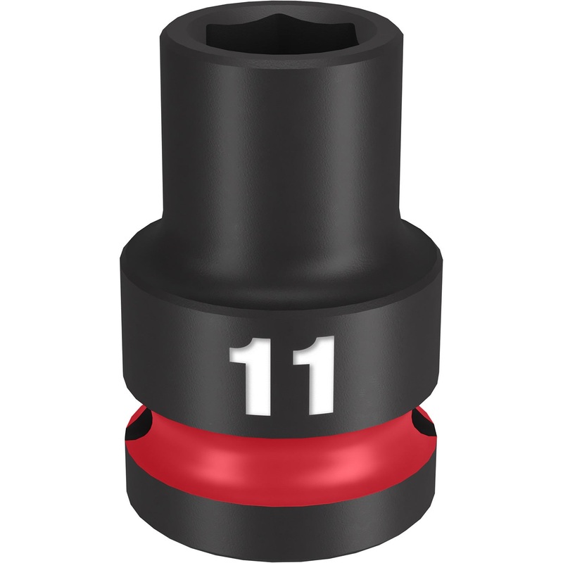 Milwaukee Shockwave 1/2 Drive 11mm Standard 6 Point Impact Socket 49666243