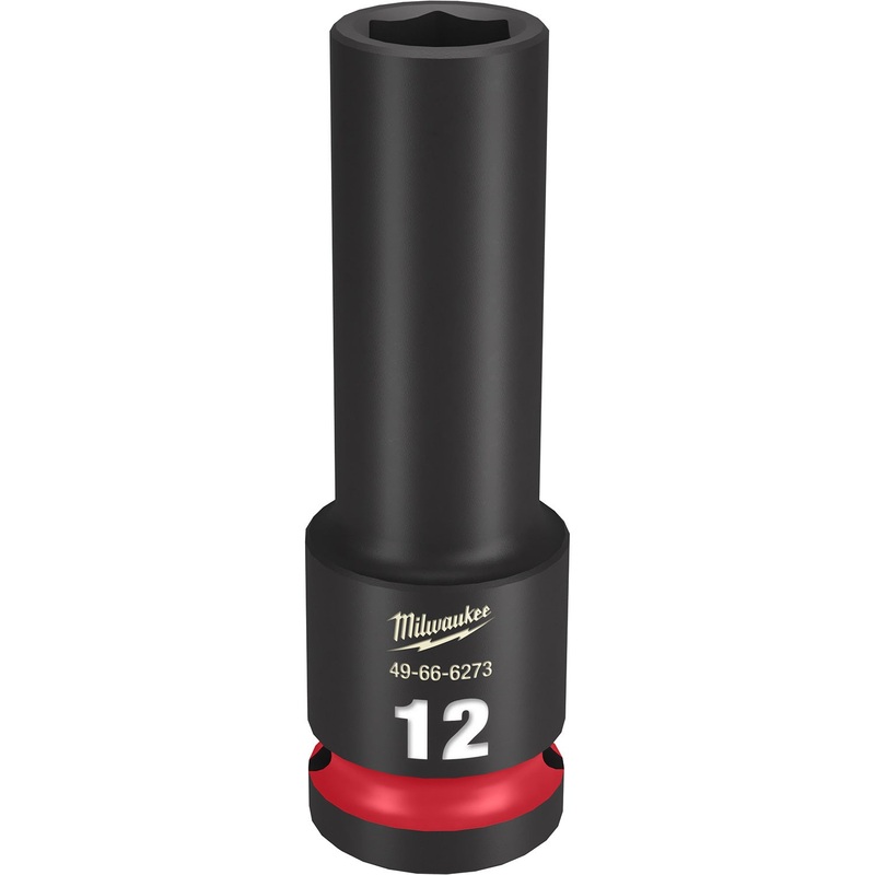 Milwaukee Shockwave 1/2 Drive 12mm Deep 6 Point Impact Socket 49666273