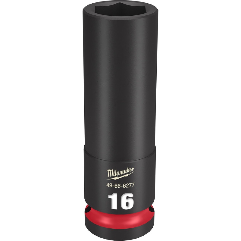 Milwaukee Shockwave 1/2 Drive 16mm Deep 6 Point Impact Socket 49666277