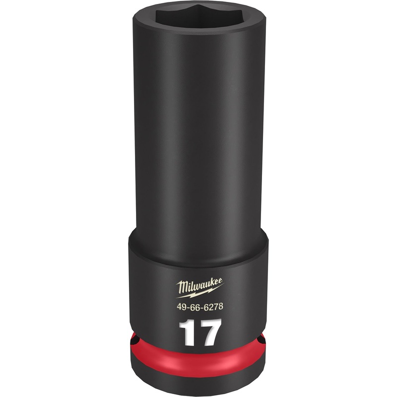 Milwaukee Shockwave 1/2 Drive 17mm Deep 6 Point Impact Socket 49666278