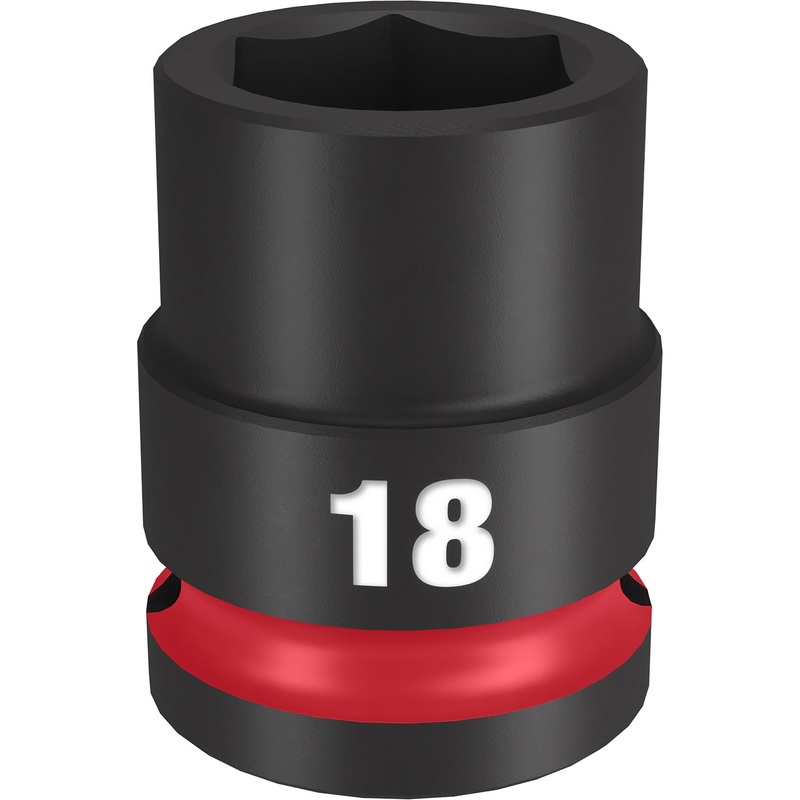Milwaukee Shockwave 1/2 Drive 18mm Standard 6 Point Impact Socket 49666250